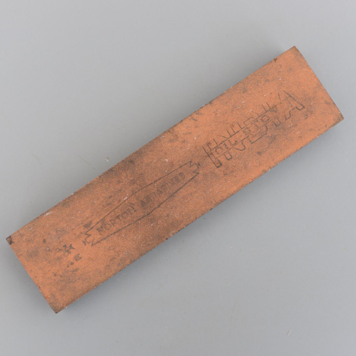 India Oilstone 8'' Pike Norton Abrasives Medium Sharpening Stone