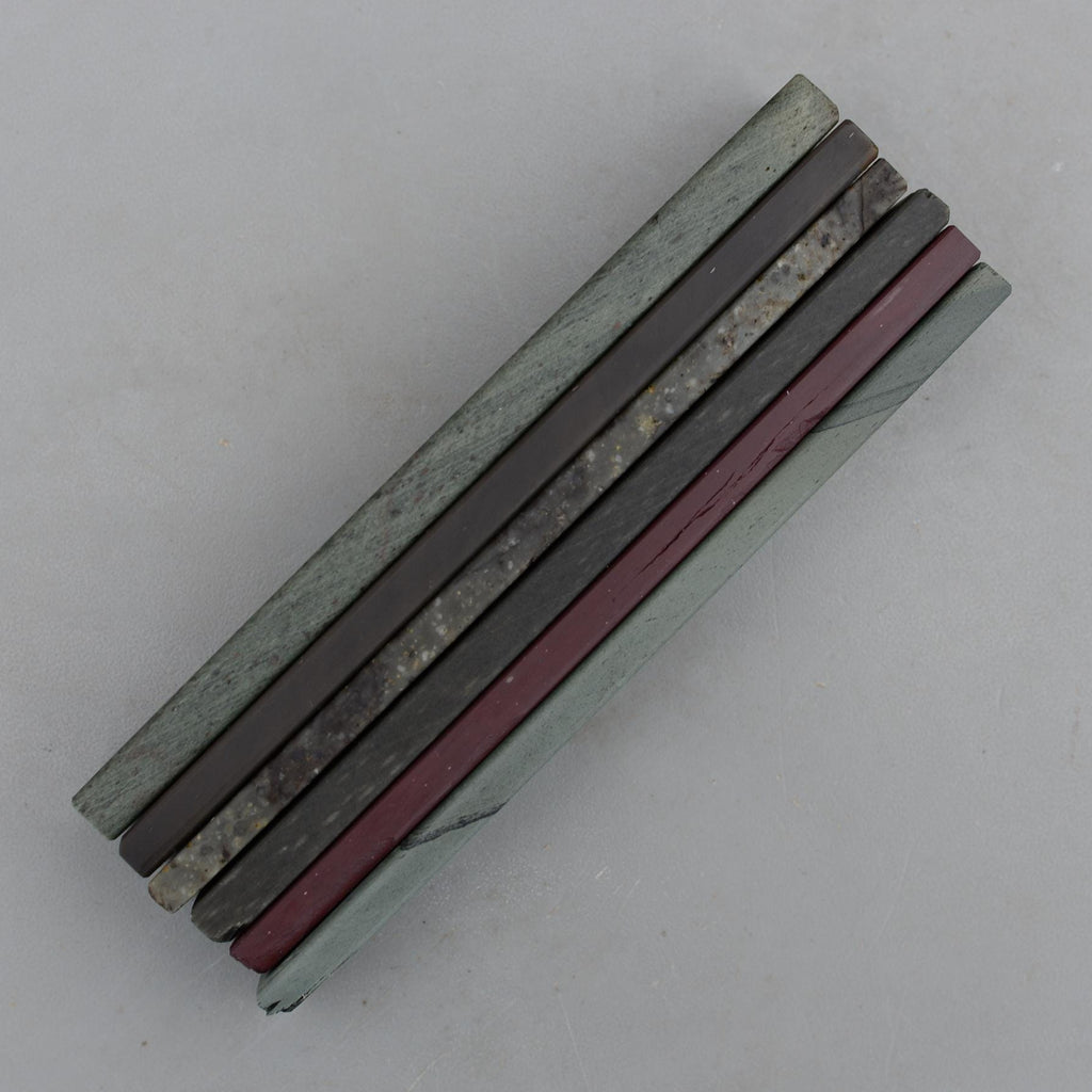 Set 6 Natural Fine Hone Sharpening Stones Charnley Forest Llyn Melynllyn Glanrafon Idwal