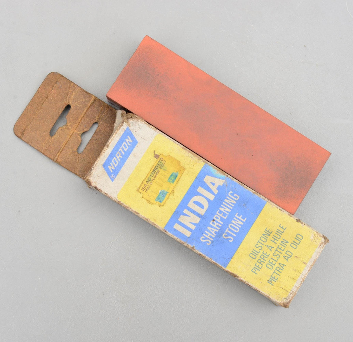 Norton India Bear Combination Oilstone IB6 Sharpening Stone
