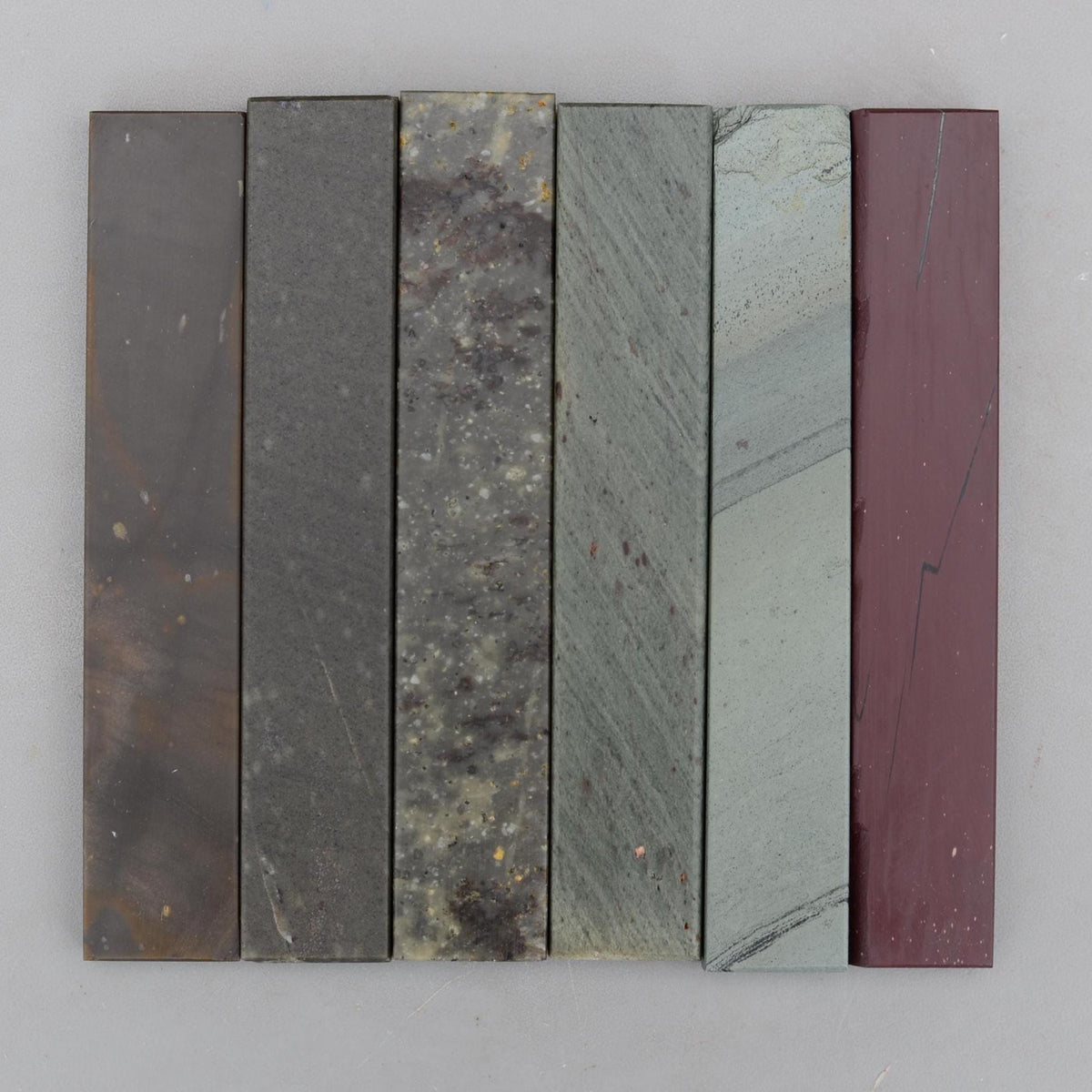 Set 6 Natural Fine Hone Sharpening Stones Glanrafon Llyn Melynllyn Charnley Forest