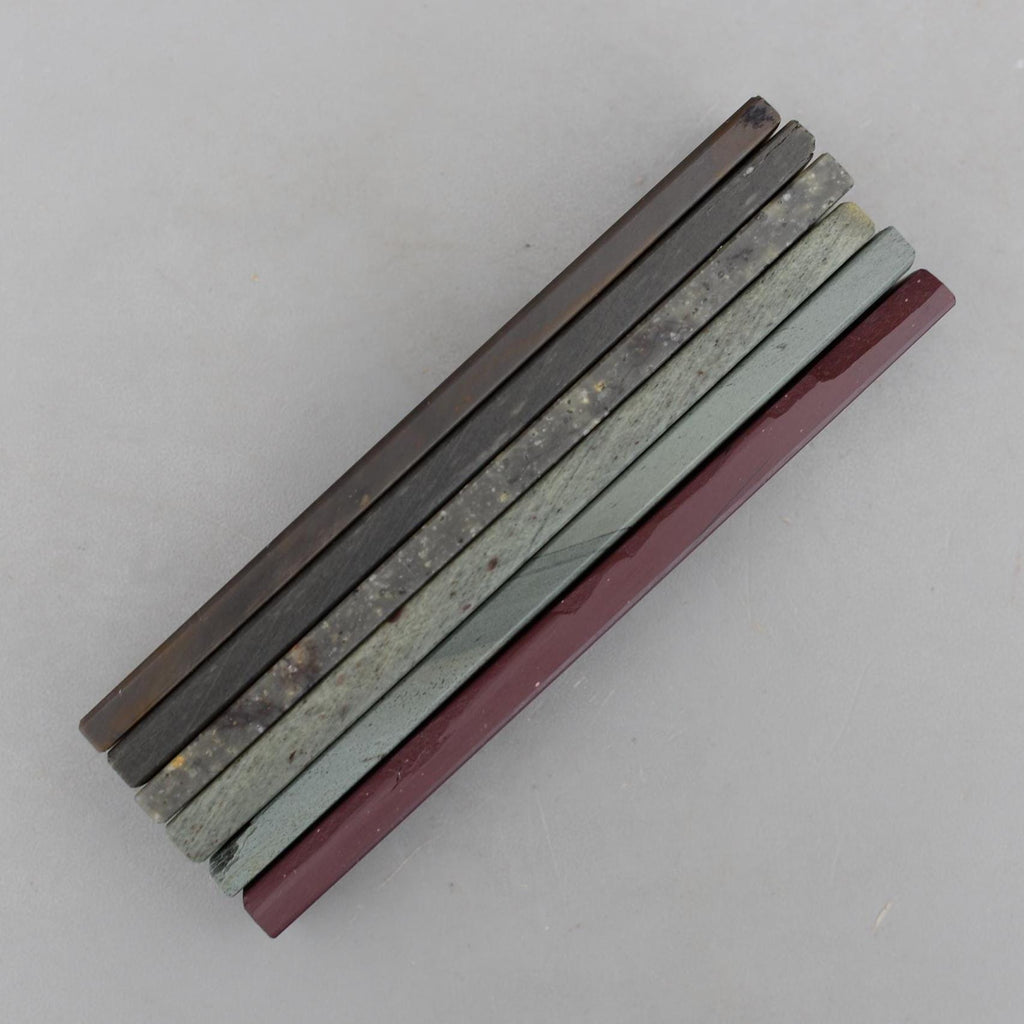Set 6 Natural Fine Hone Sharpening Stones Glanrafon Llyn Melynllyn Charnley Forest