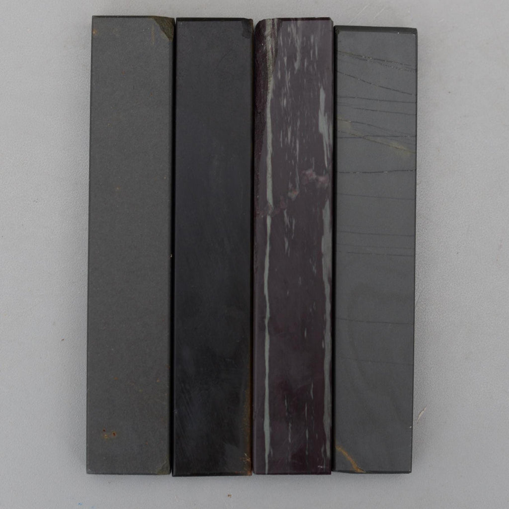 Set 4 Natural Welsh Fine Hone Sharpening Stones Slate Novaculite