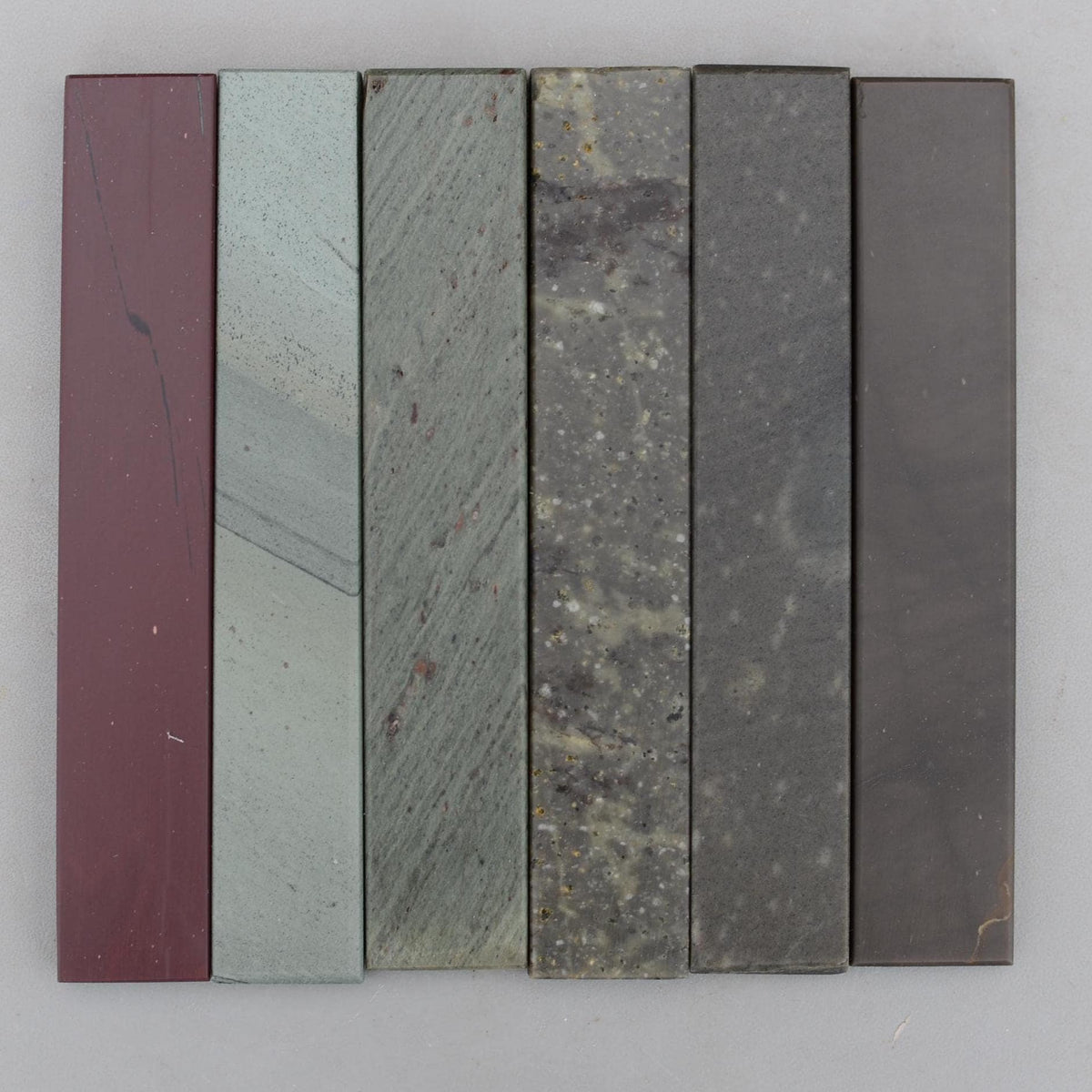 Set 6 Natural Fine Hone Sharpening Stones Glanrafon Llyn Melynllyn Charnley Forest