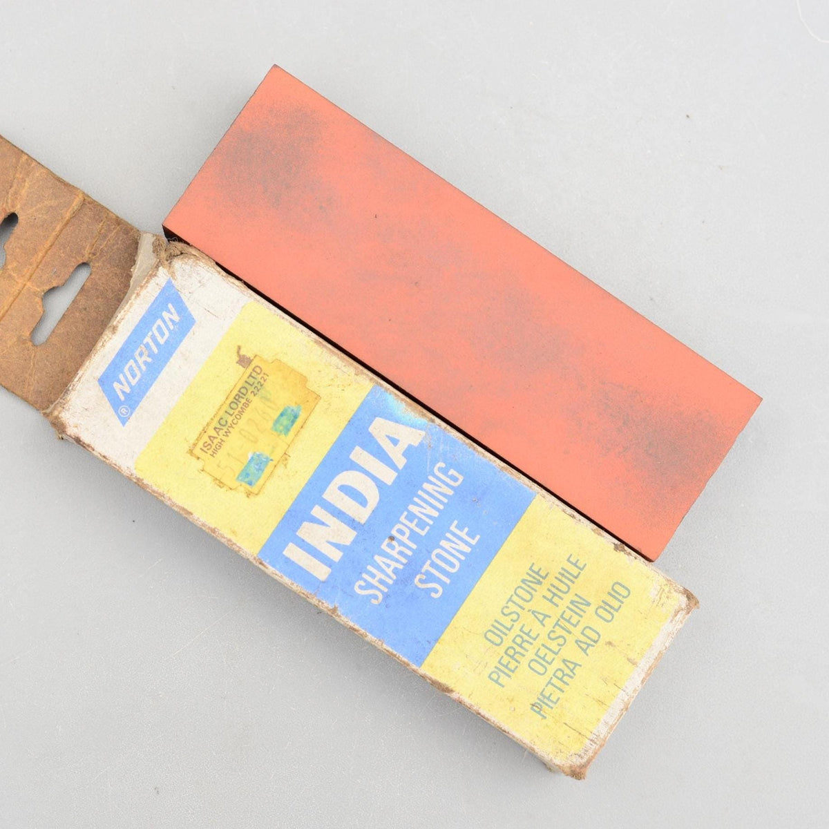 Norton India Bear Combination Oilstone IB6 Sharpening Stone