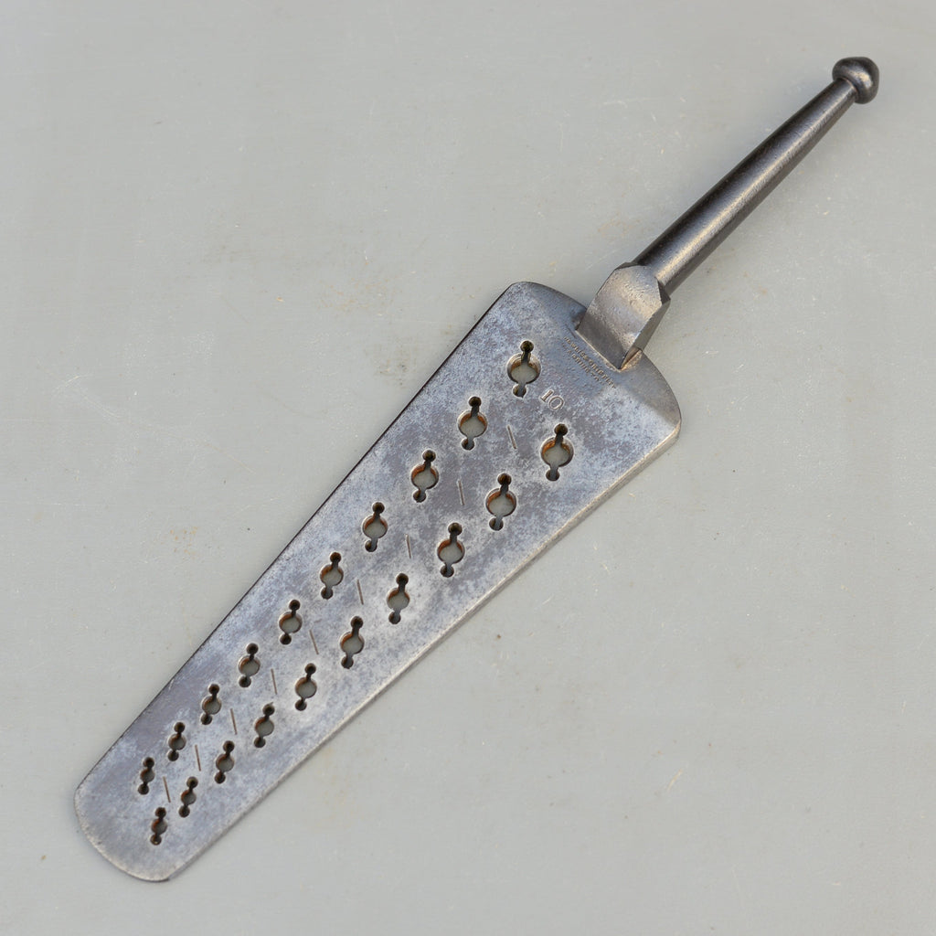 Vintage Thewlis & Griffith Warrington No10 Screw Thread Gauge Steel Plate