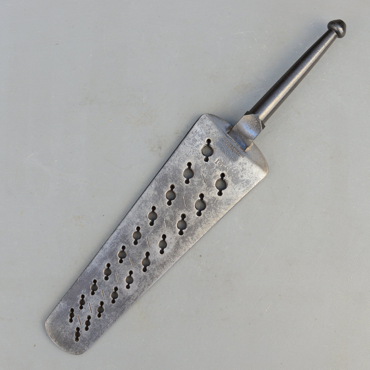 Vintage Thewlis & Griffith Warrington No10 Screw Thread Gauge Steel Plate
