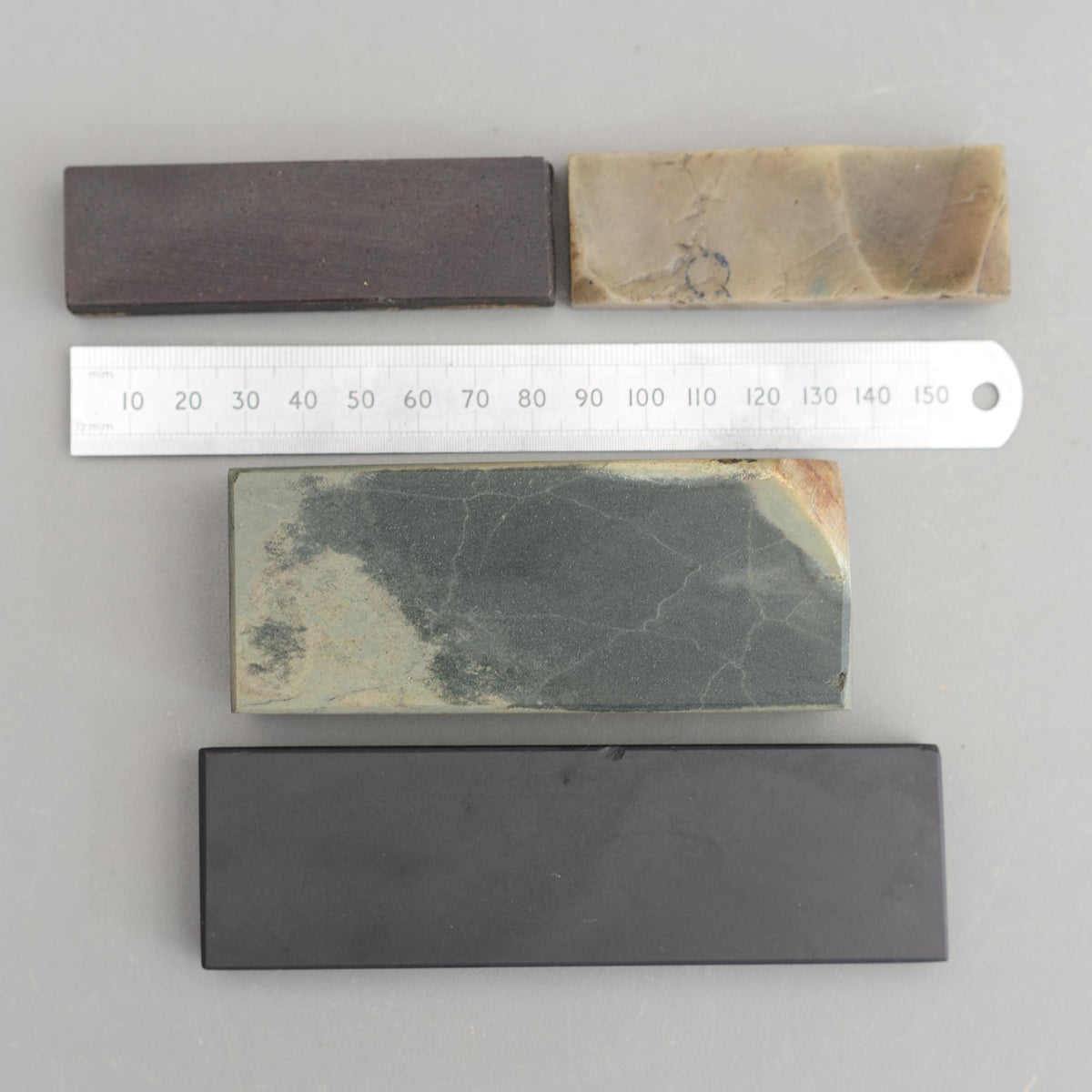 Set 4 Sharpening Stones Arkansas Charnley Forest Grey Slate Hone