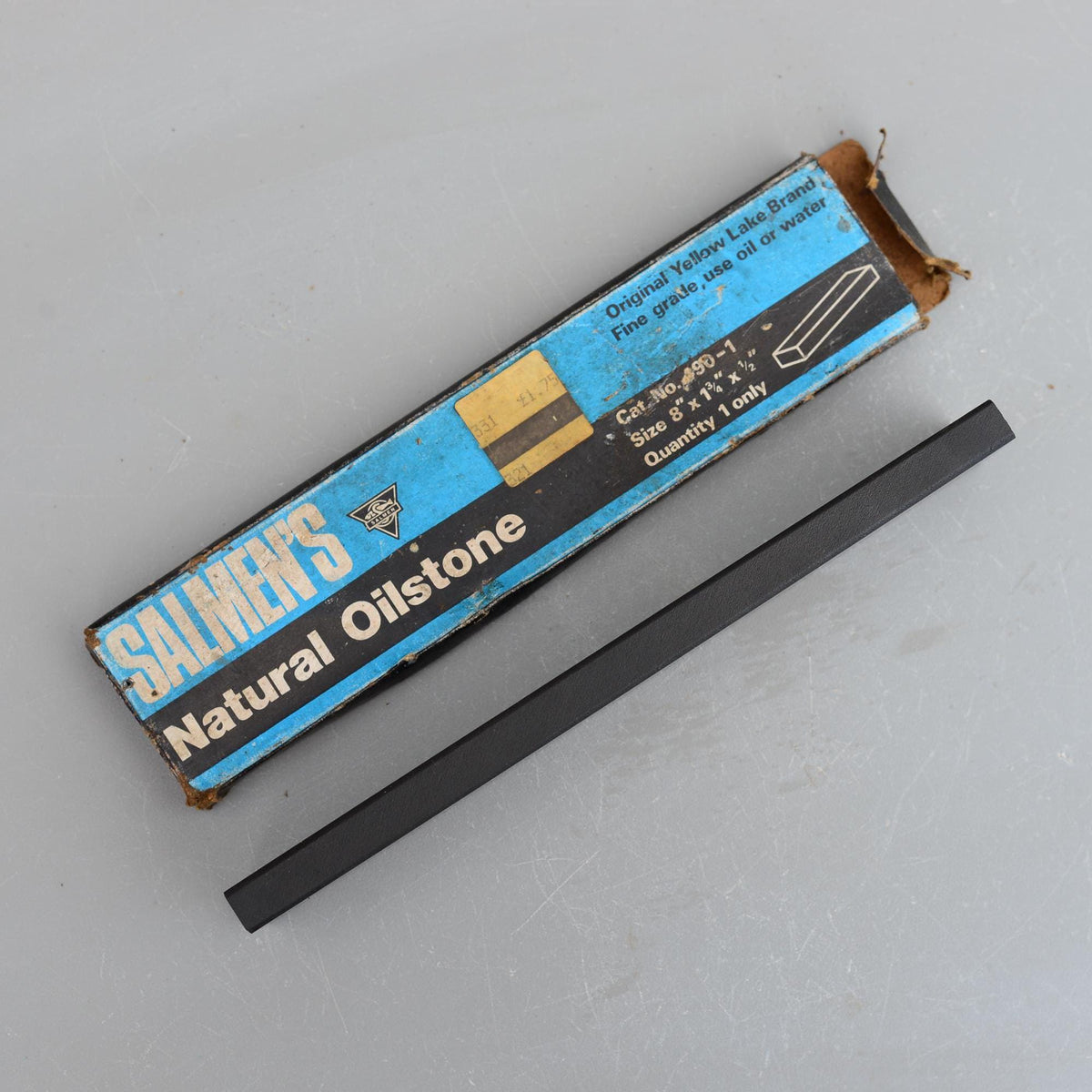Salmen 8'' Natural Grey Yellow Lake Hone Sharpening Stone