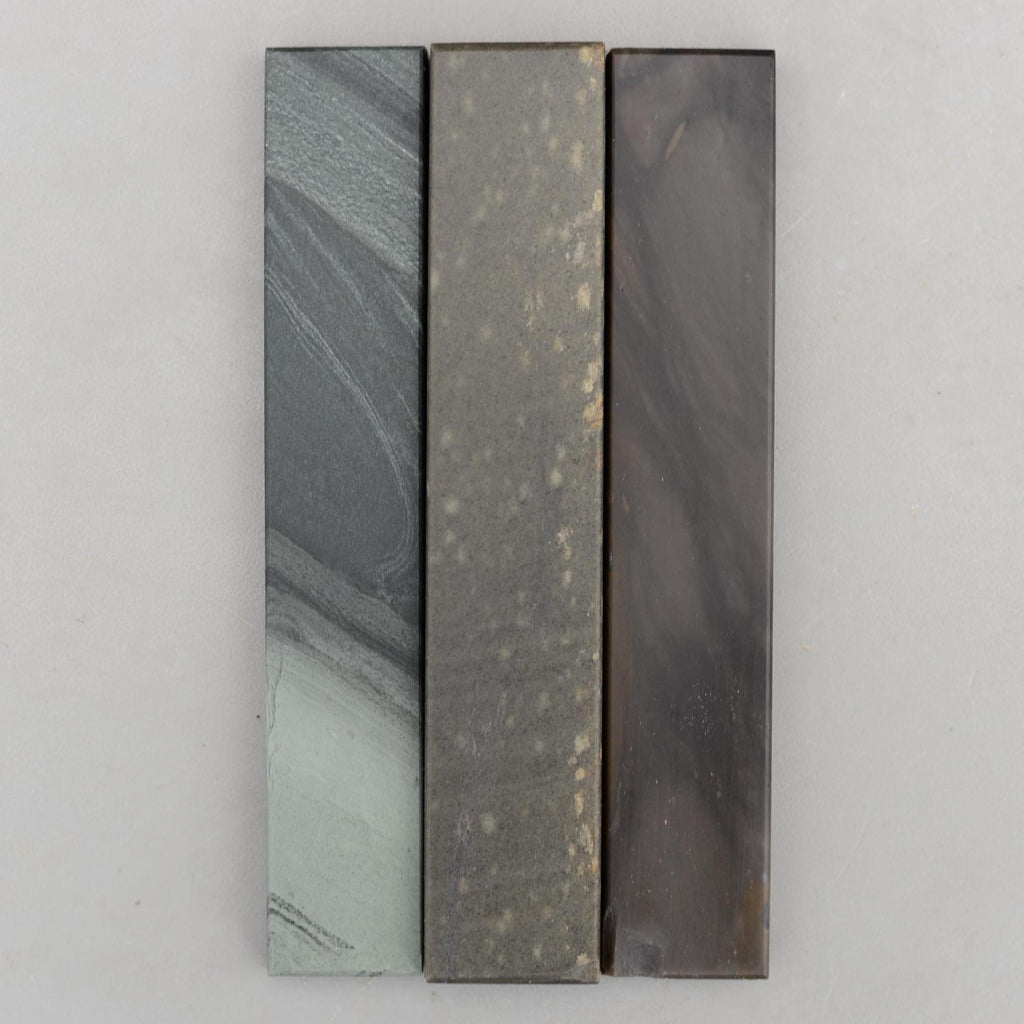 Set 3 Natural Welsh Fine Hone Sharpening Stones