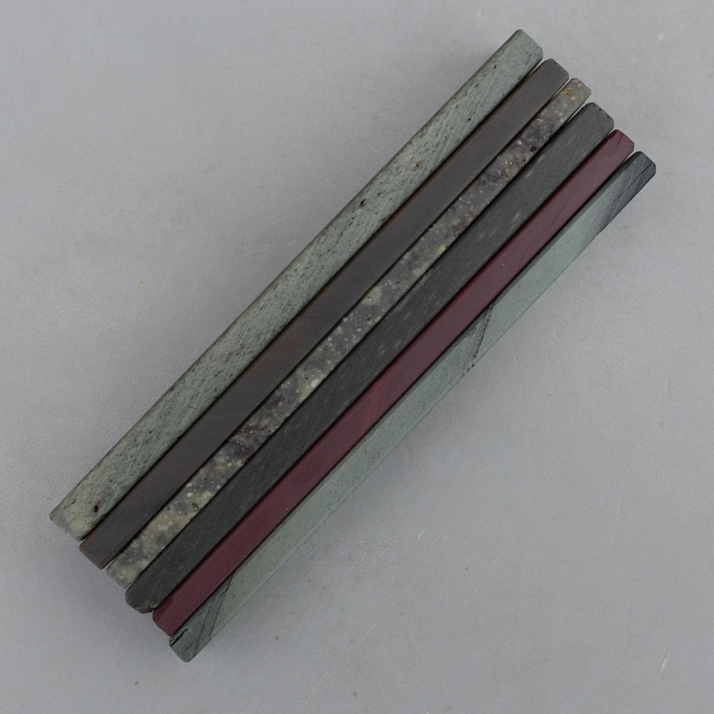 Set 6 Natural Fine Hone Sharpening Stones Charnley Forest Llyn Melynllyn Glanrafon Idwal