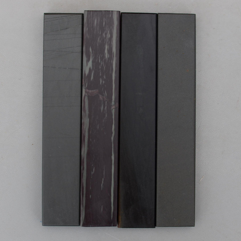 Set 4 Natural Welsh Fine Hone Sharpening Stones Slate Novaculite