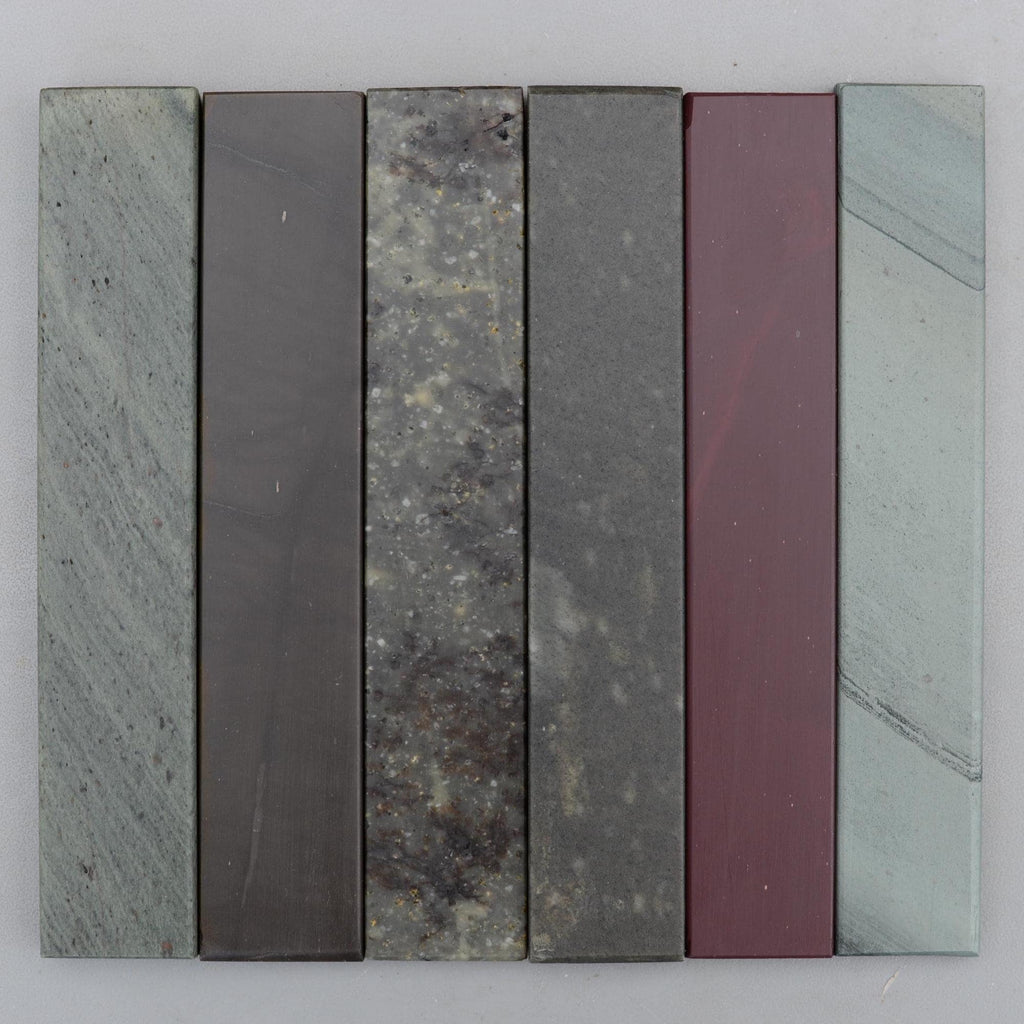 Set 6 Natural Fine Hone Sharpening Stones Charnley Forest Llyn Melynllyn Glanrafon Idwal