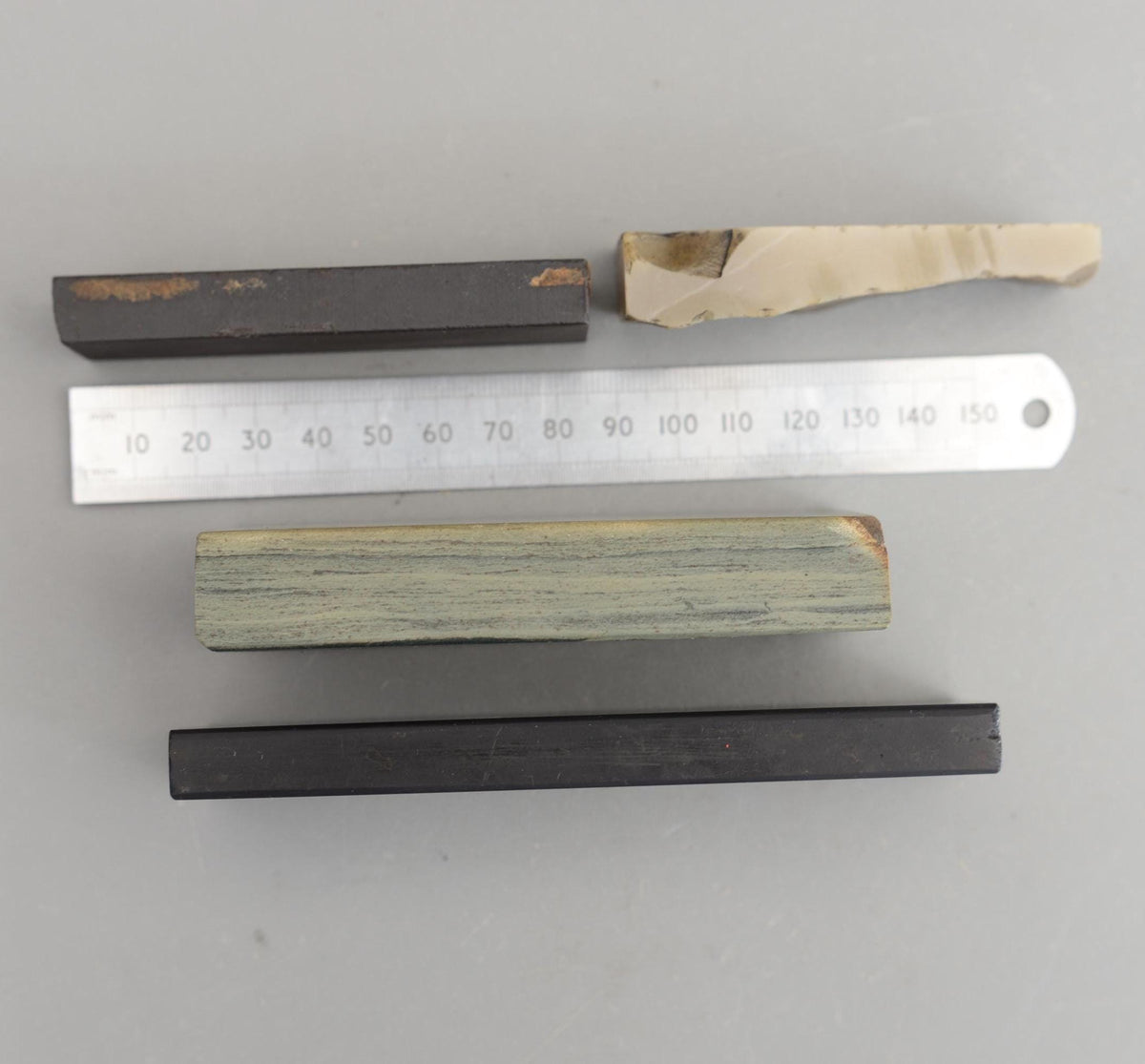 Set 4 Sharpening Stones Arkansas Charnley Forest Grey Slate Hone