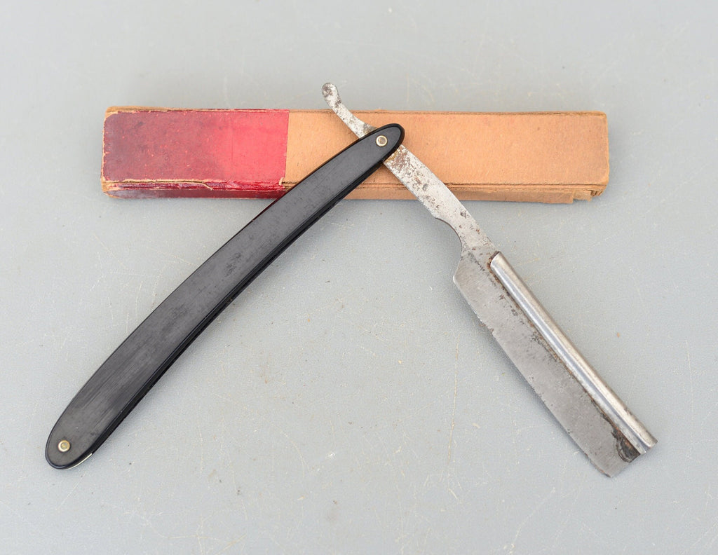 Vintage Erik Anton Berg Shark Straight Razor Eskilstuna Sweden