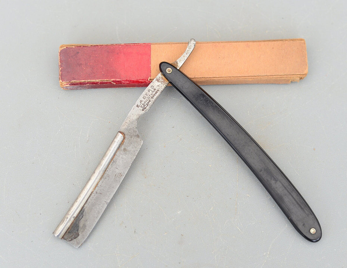Vintage Erik Anton Berg Shark Straight Razor Eskilstuna Sweden