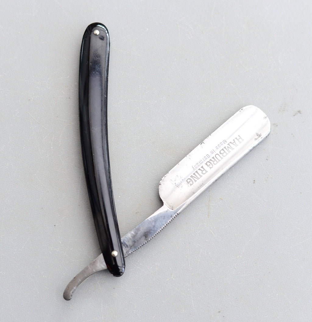 Vintage Hamburg Ring Germany Straight Razor