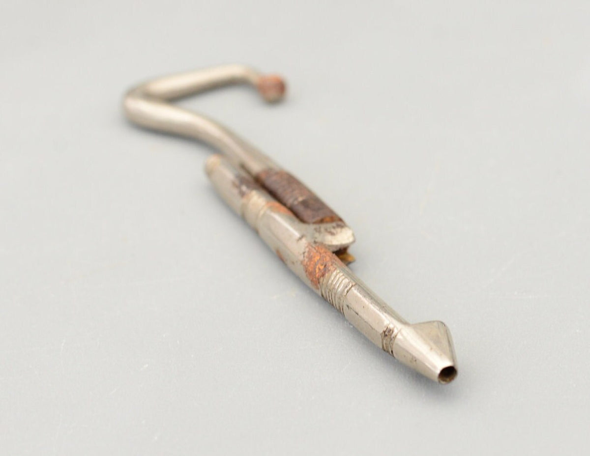Vintage MECHI Military Folding Boot Jack Boot Pulls Hole Punch