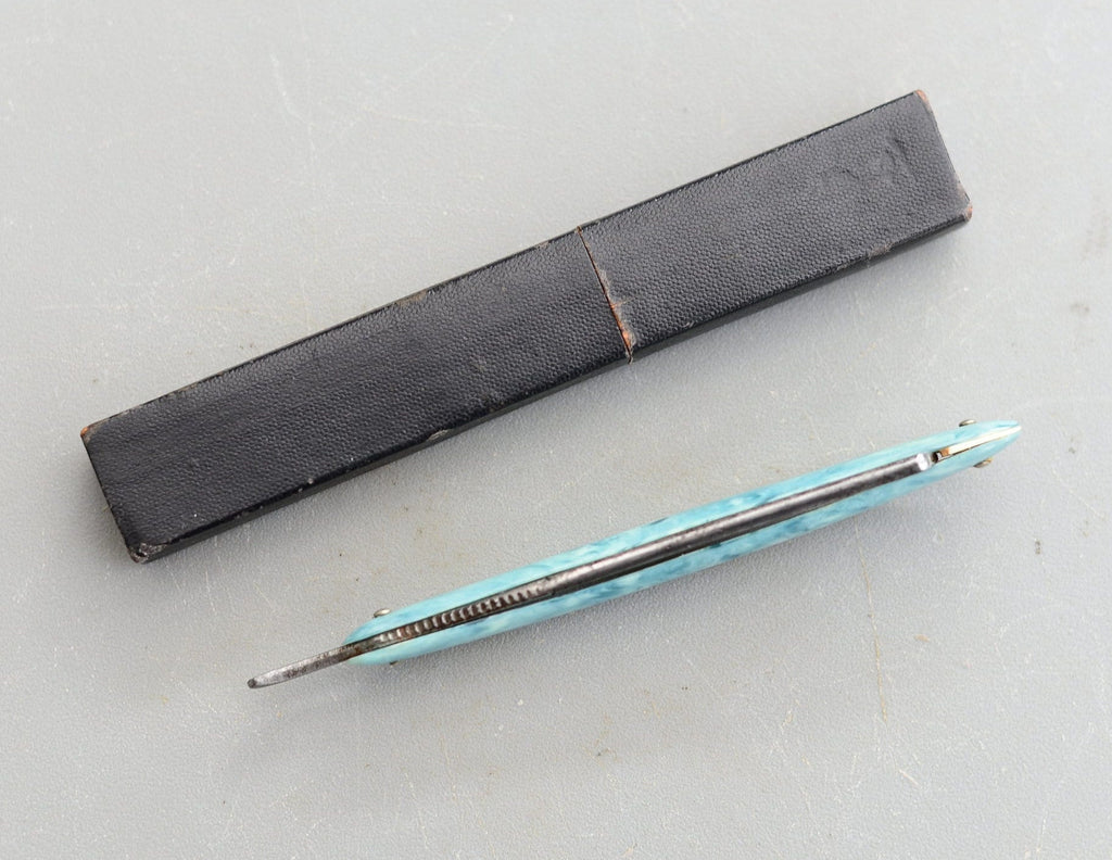 Vintage Ladies Straight Razor Burette Germany Box
