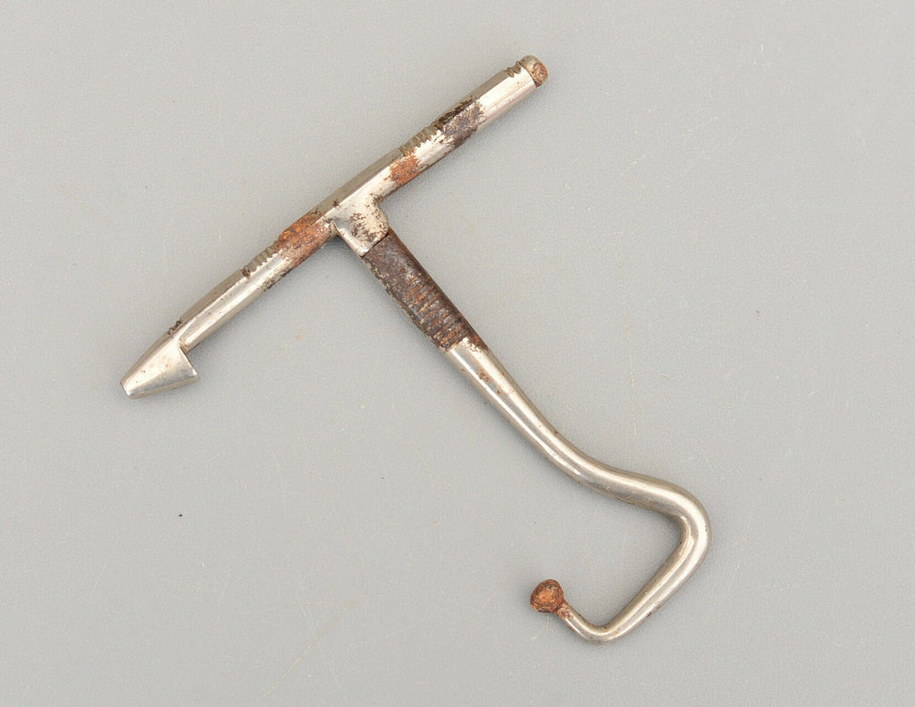 Vintage MECHI Military Folding Boot Jack Boot Pulls Hole Punch