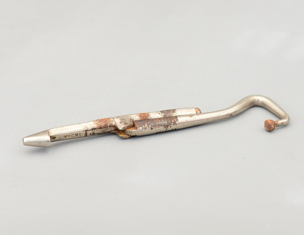 Vintage MECHI Military Folding Boot Jack Boot Pulls Hole Punch