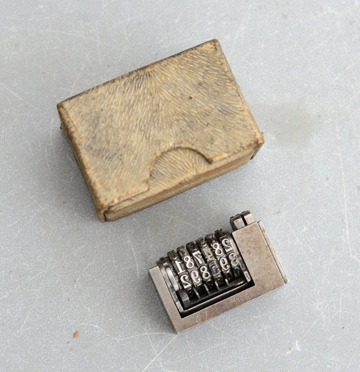 Vintage Leibinger Permoid Numbering Machine No 6 Digit Letterpress