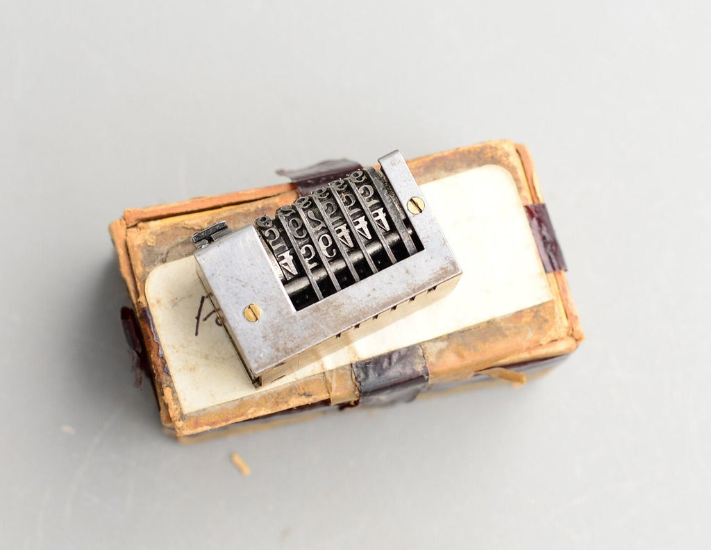 Vintage No 17645 Numbering Machine No 6 Digit Letterpress