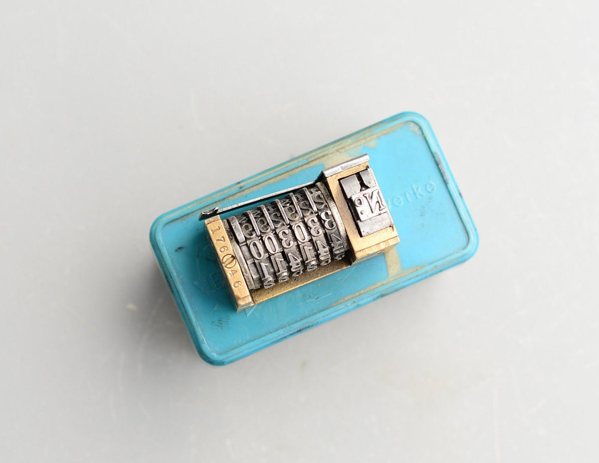 Vintage No 17646 Numbering Machine No 6 Digit Letterpress