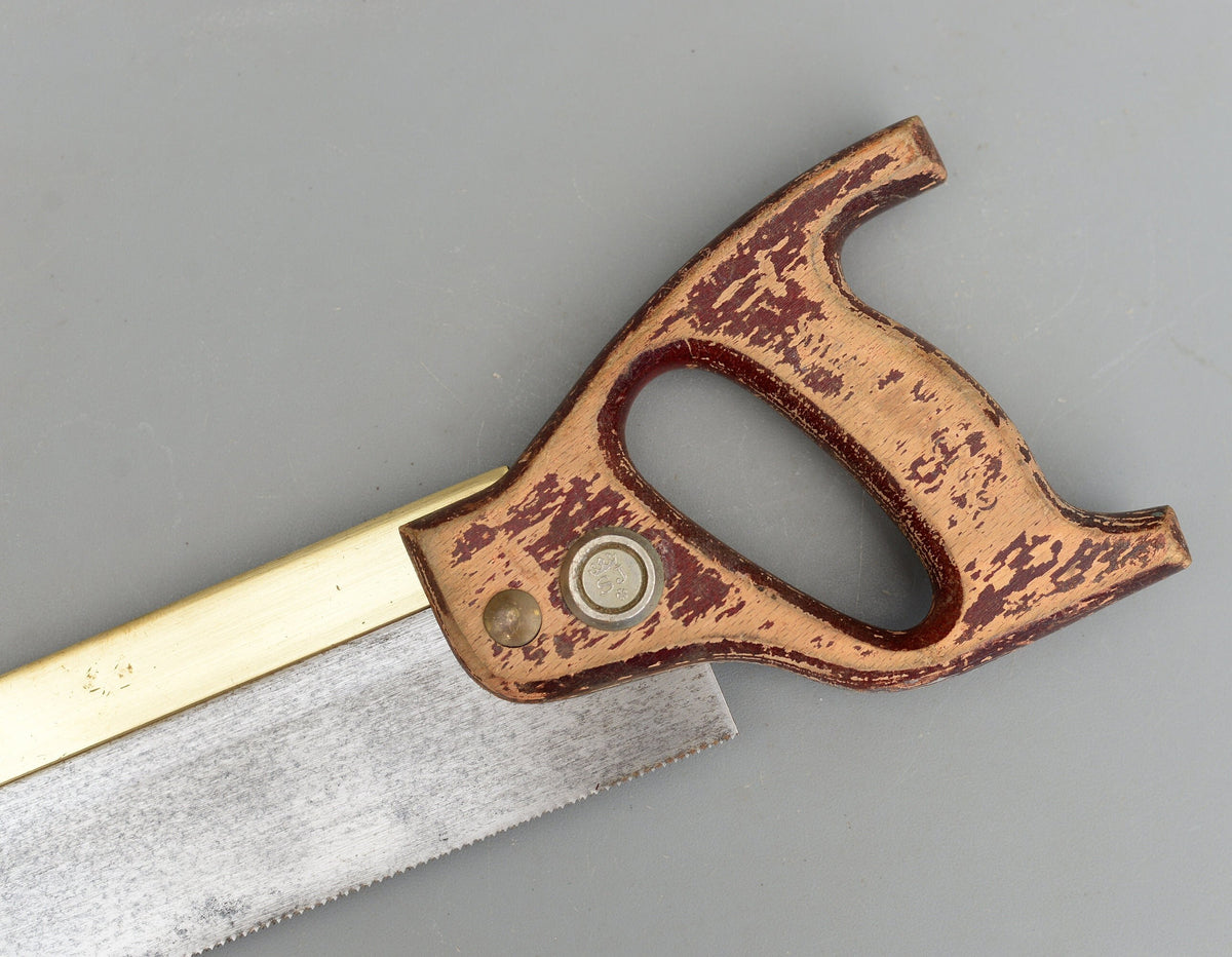 Vintage Spear & Jackson Sheffield Brass Back Dovetail Tenon Hand Saw