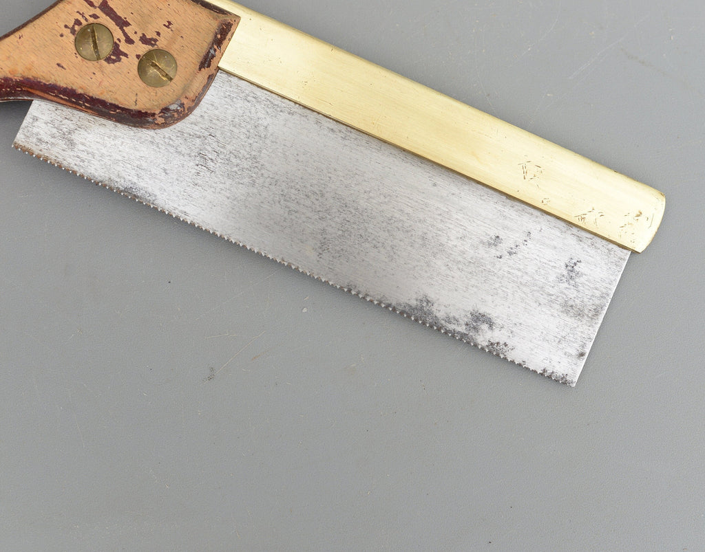 Vintage Spear & Jackson Sheffield Brass Back Dovetail Tenon Hand Saw
