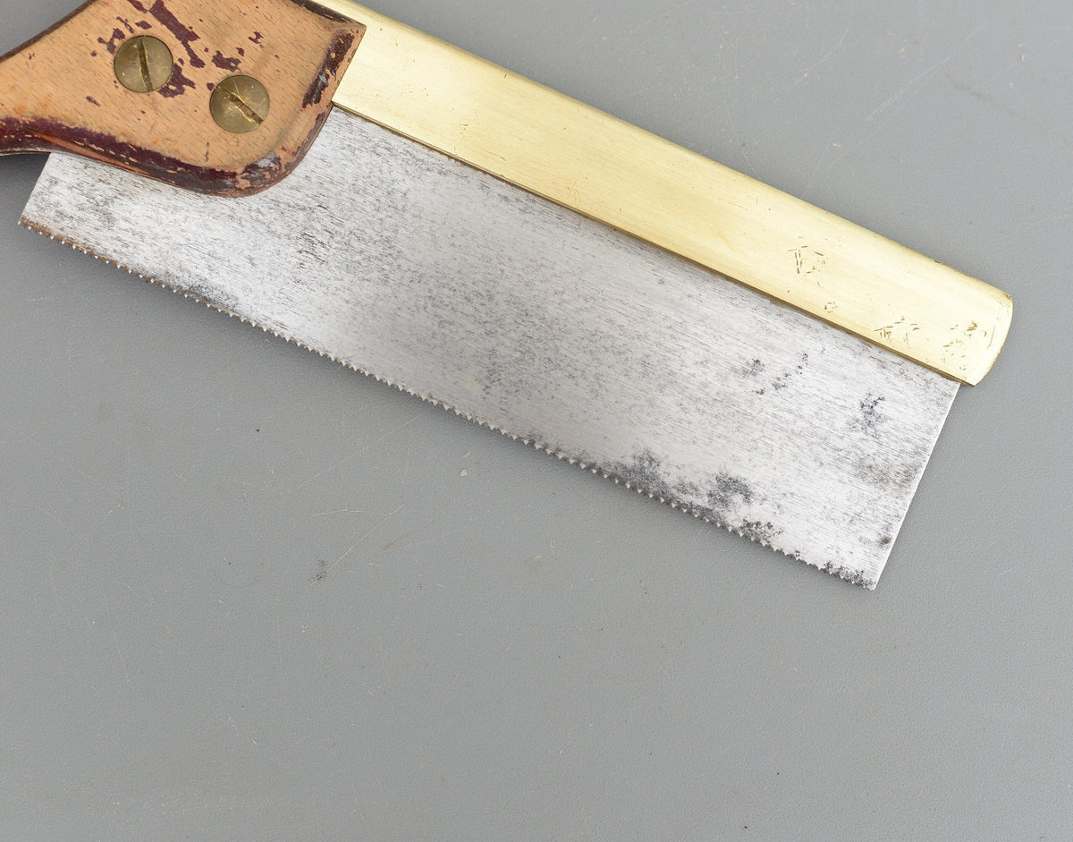 Vintage Spear & Jackson Sheffield Brass Back Dovetail Tenon Hand Saw