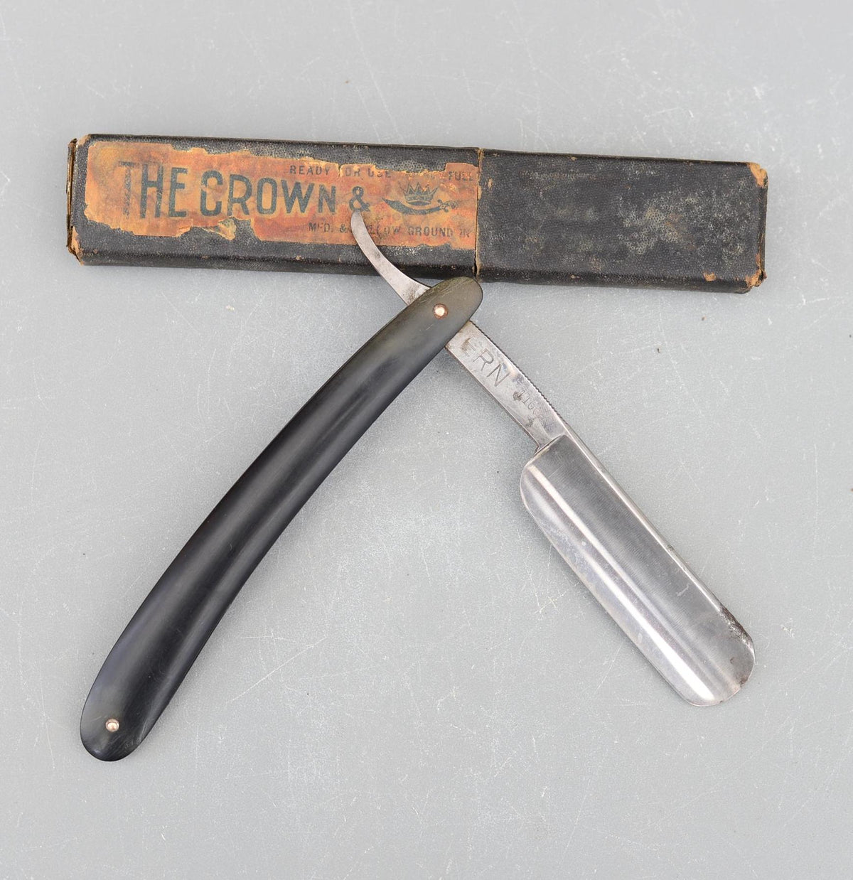 Vintage The Crown and Sword ERN No 1166 Germany Straight Razor