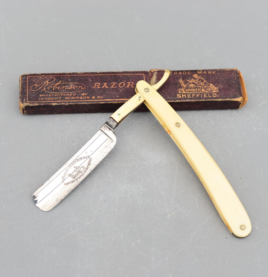 Vintage Herbert Robinson and Co Sheffield England Straight Razor