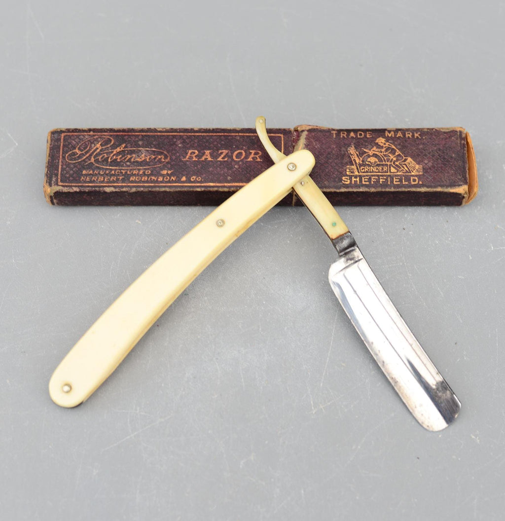 Vintage Herbert Robinson and Co Sheffield England Straight Razor