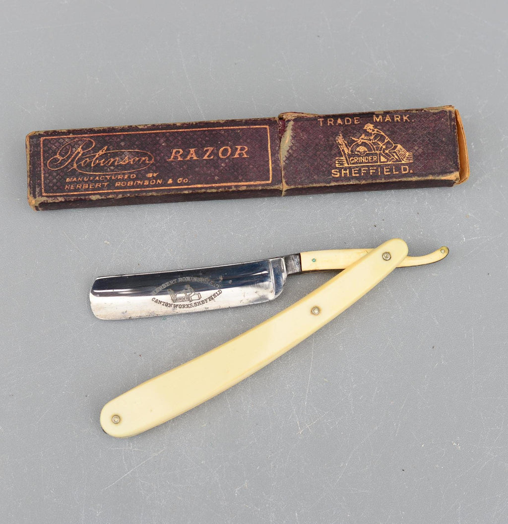 Vintage Herbert Robinson and Co Sheffield England Straight Razor