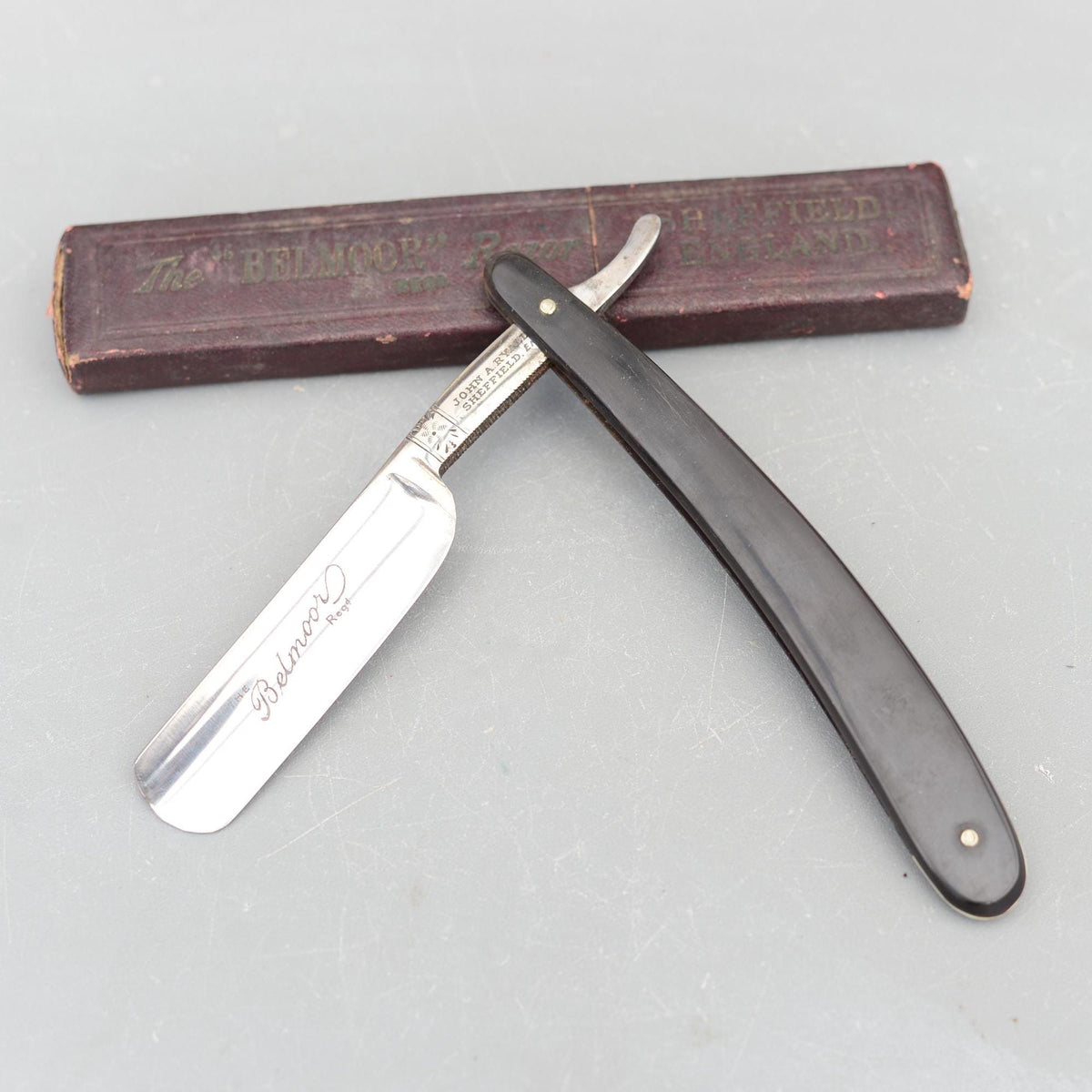 Vintage Rare BELMOOR John A.Ryall Sheffield Straight Razor