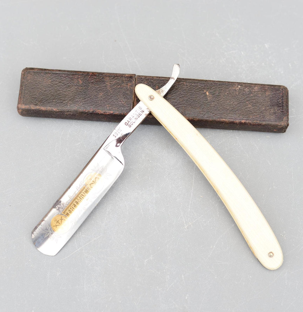 Vintage FREEMAN No 1912 Garantie Solingen Germany Straight Razor