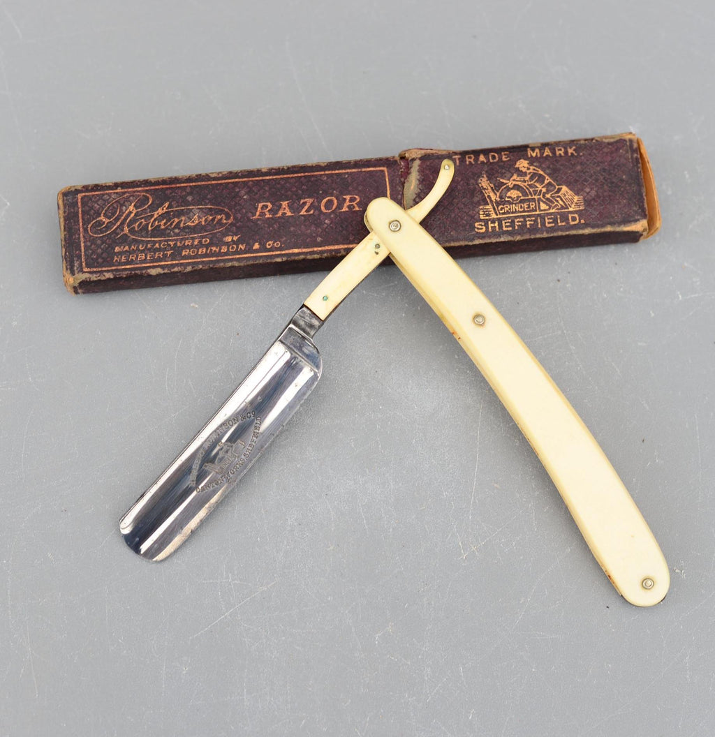 Vintage Herbert Robinson and Co Sheffield England Straight Razor
