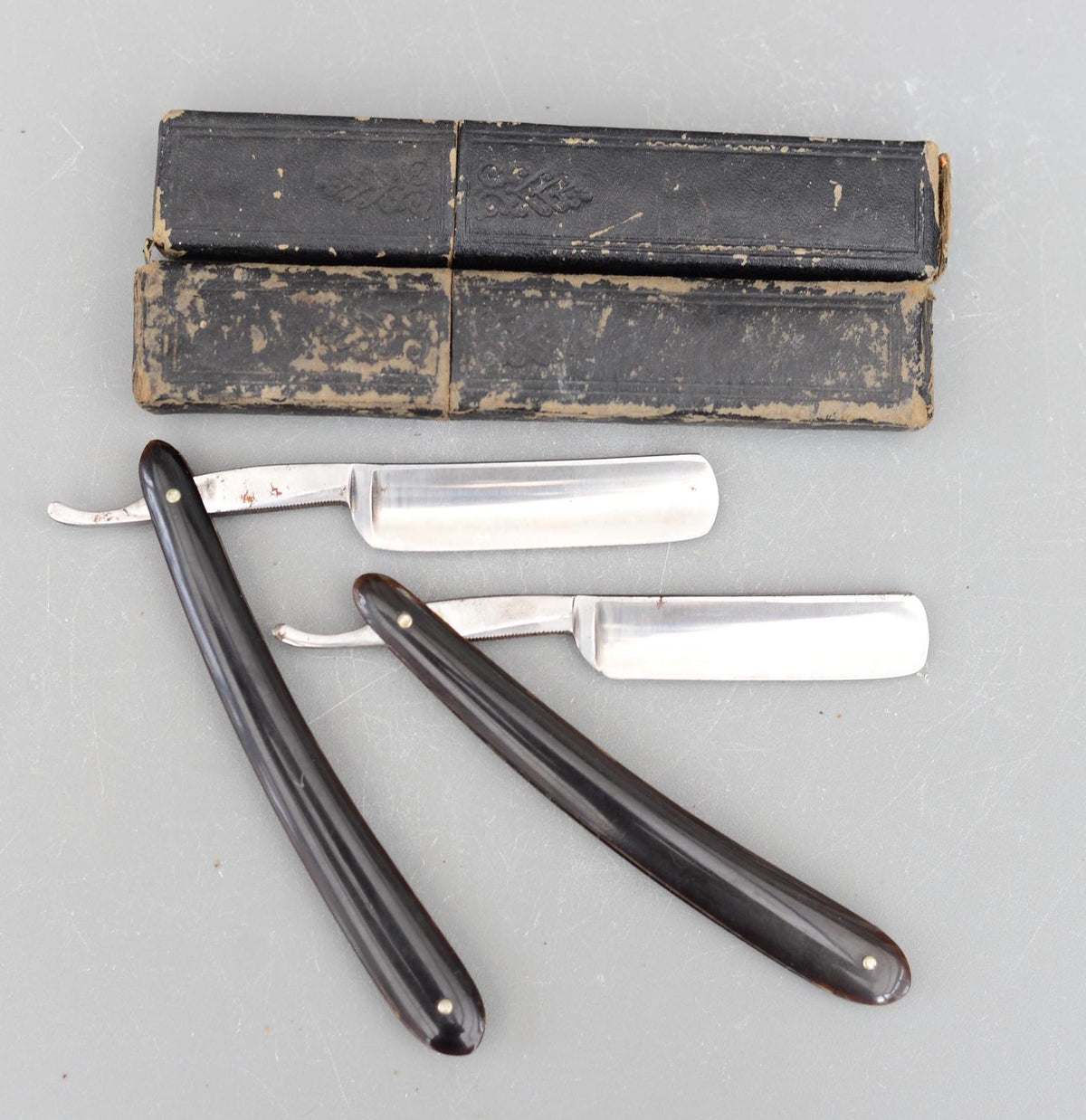 Set 2 Vintage Extra Quality Sheffield England Straight Razors