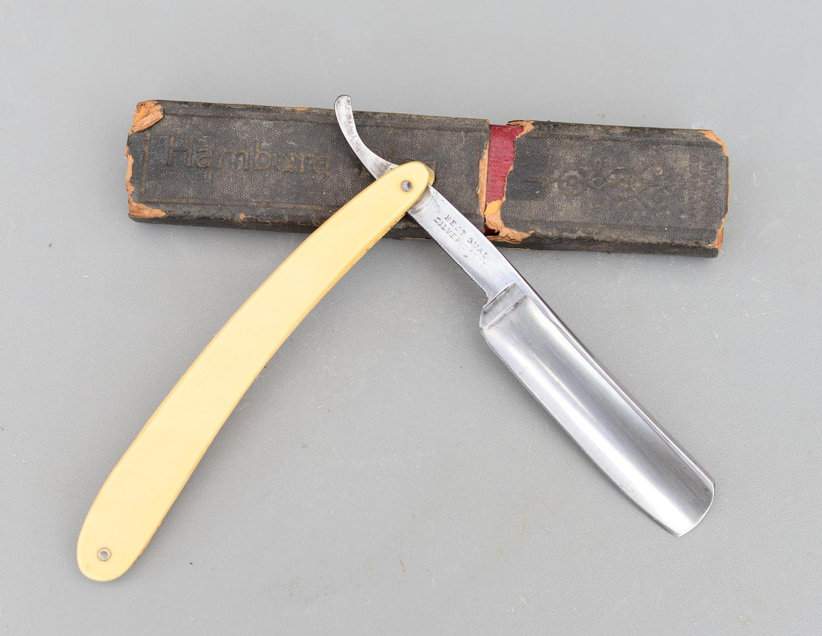 Vintage KOBAR Hamburg Ring Germany Straight Razor