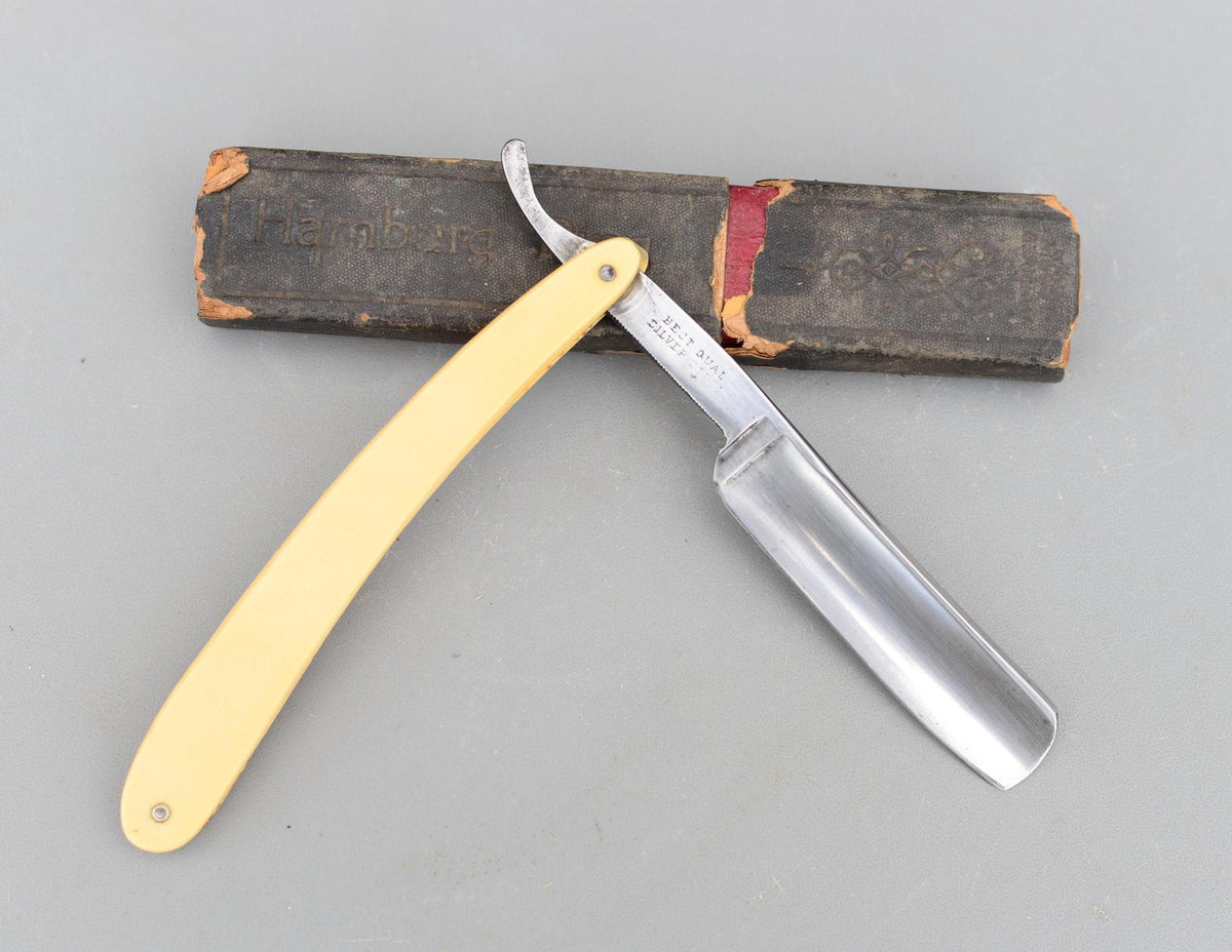 Vintage KOBAR Hamburg Ring Germany Straight Razor