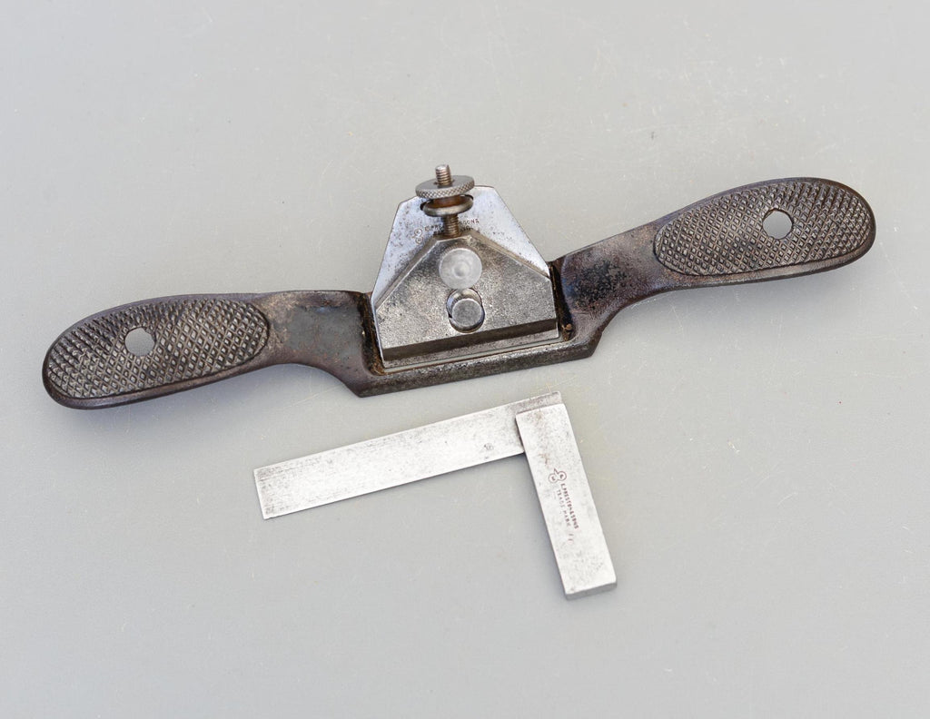 Set 2 E.Preston & Sons Spokeshave No 77 and Try Square