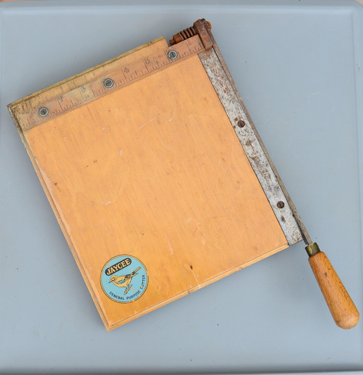 Vintage Jaycee General Purpose Cutter Guillotine Paper Photo Cardboard