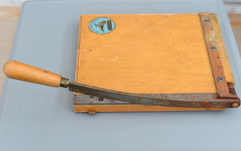 Vintage Jaycee General Purpose Cutter Guillotine Paper Photo Cardboard
