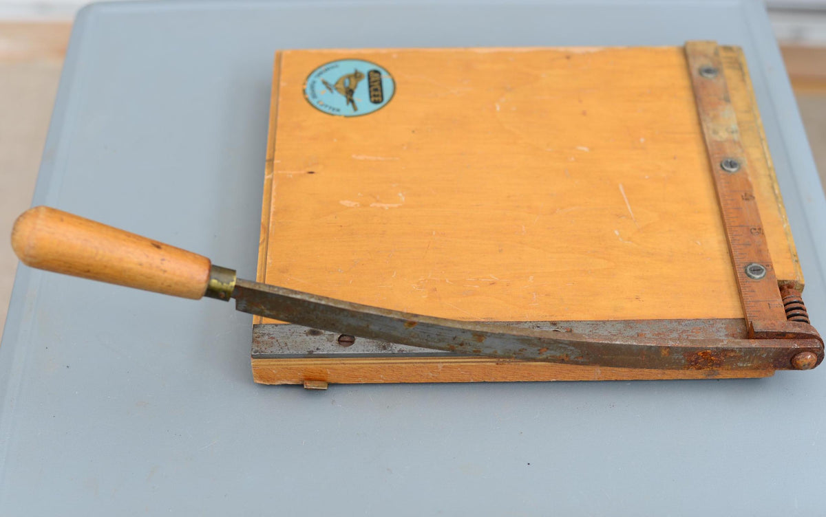 Vintage Jaycee General Purpose Cutter Guillotine Paper Photo Cardboard