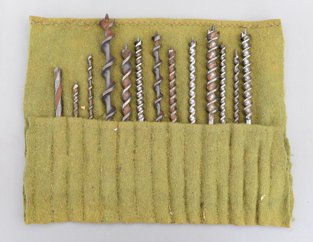 Set 14 Vintage Hand Brace Auger Drill Bits Sheffield