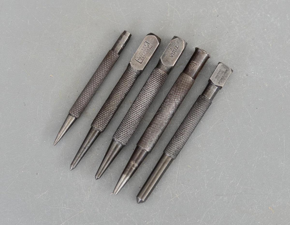 Set 5 Vintage Punches I.Sorby Toga Moore Wright JSS Sheffield