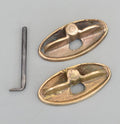Set 2 Vintage Hand Made Base Solid Brass Router Plane Iron