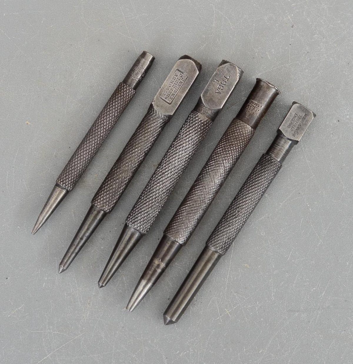 Set 5 Vintage Punches I.Sorby Toga Moore Wright JSS Sheffield