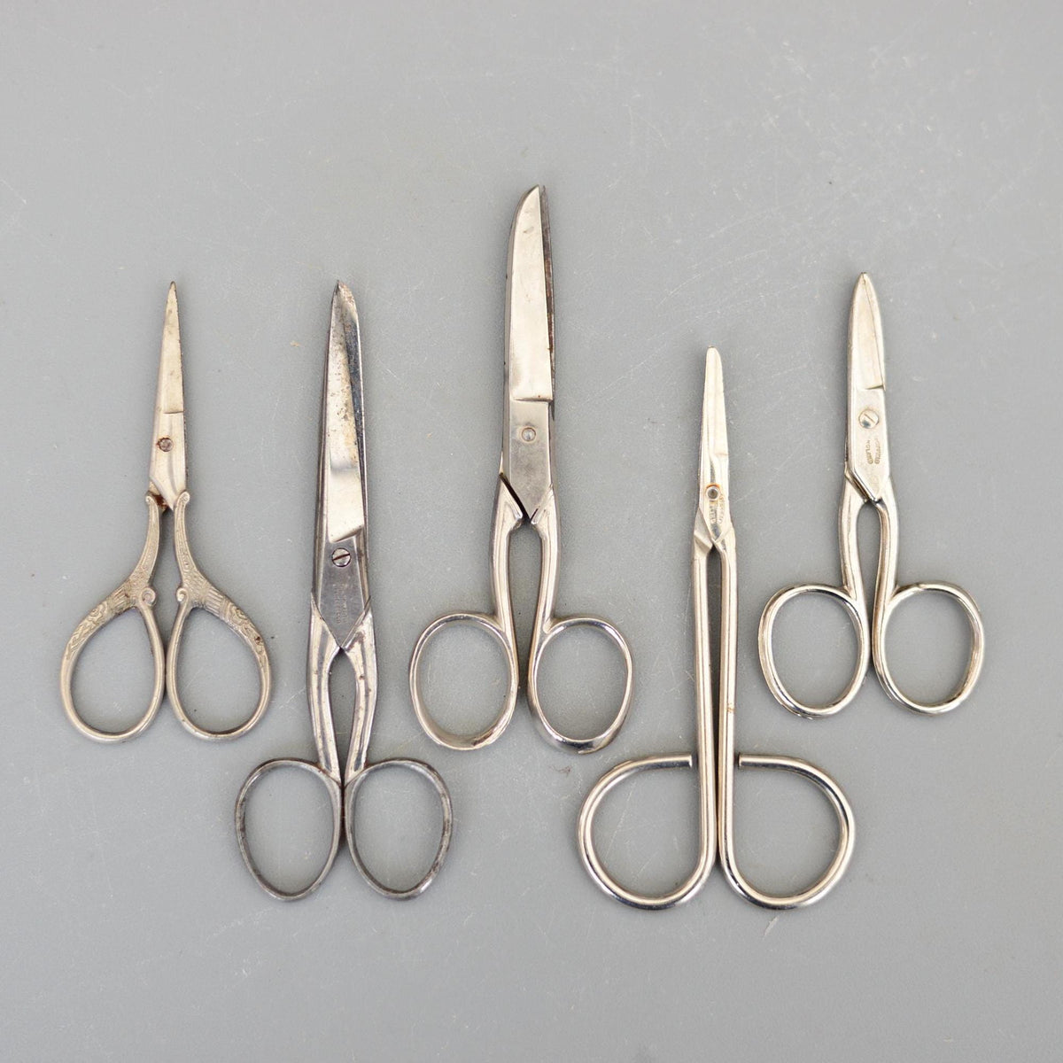 5 Vintage Rare Sheffield Tailors Scissors Sewing Shears
