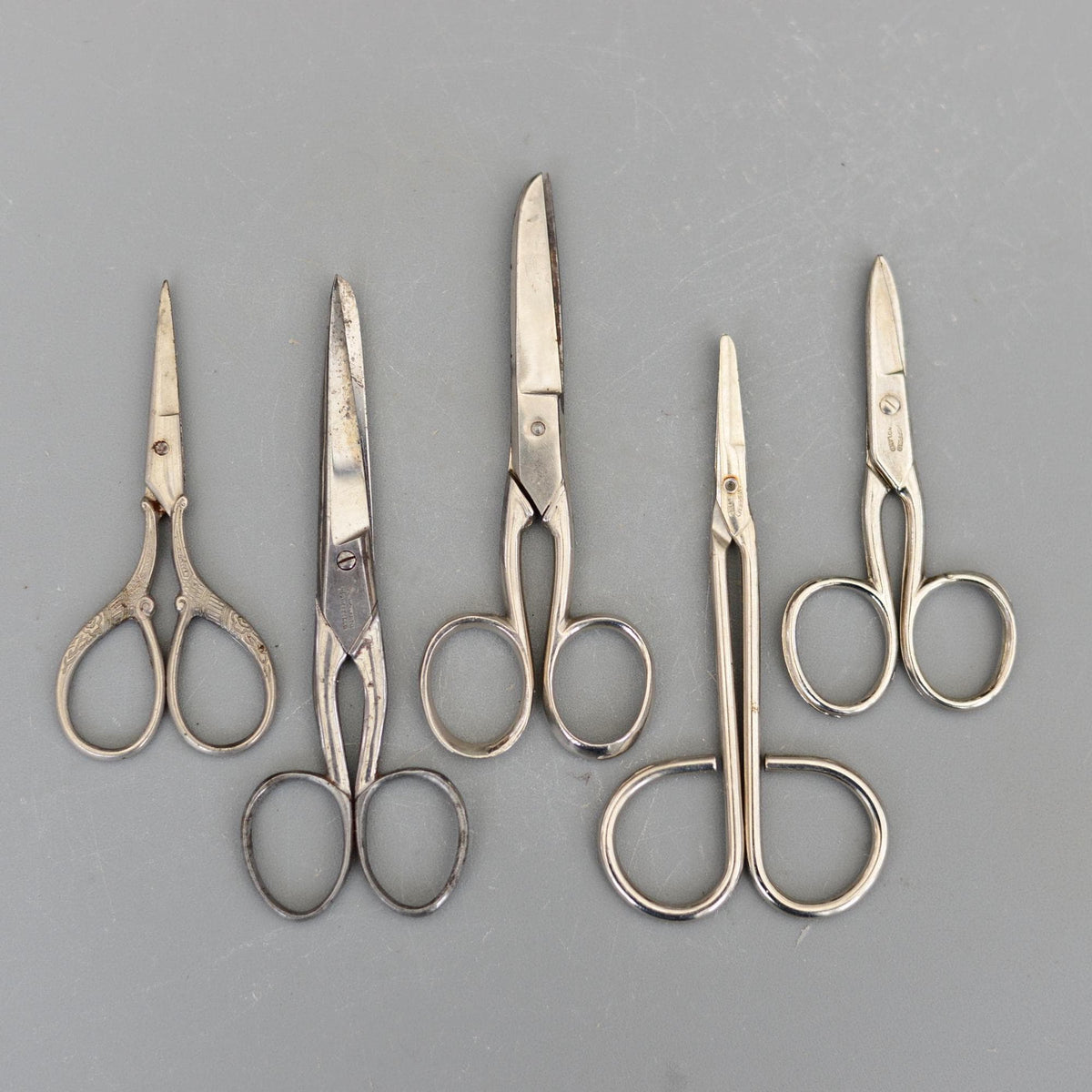 5 Vintage Rare Sheffield Tailors Scissors Sewing Shears